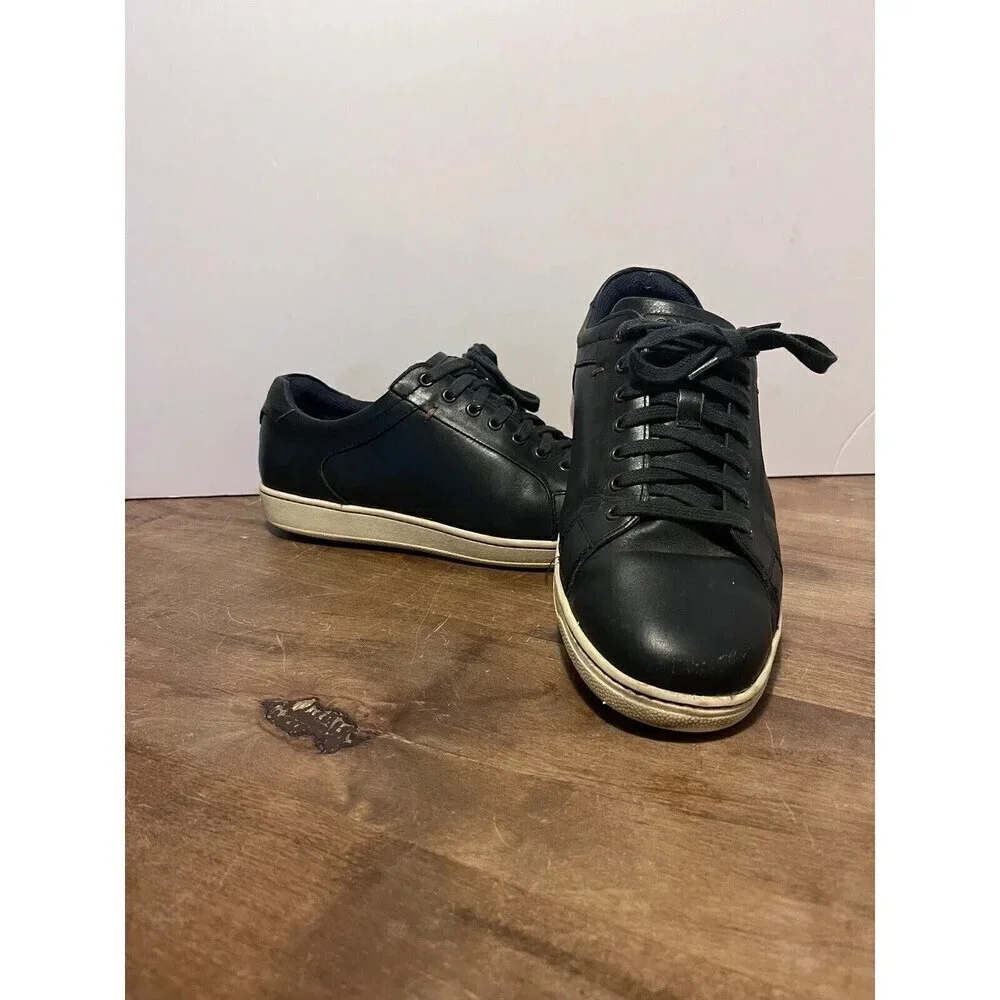COLE HAAN Shapley Navy Blue Leather Oxford Sneaker Size 9.5 M